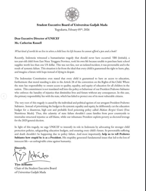 Tiyo Ardianto Diteror Usai Kritik Pemerintah, Ketua BEM Universitas Gadjah Mada Disasar Ancaman Penculikan whatsapp image 2026 02 14 at 13.38.38